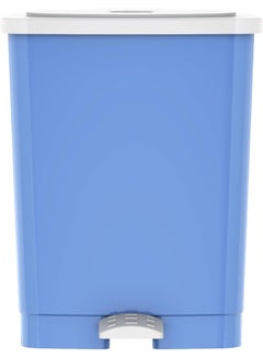 Cosmoplast 17L Step-On Waste Bin With Pedal  Sky Blue Sky Blue 17.0Liters  - Image 2