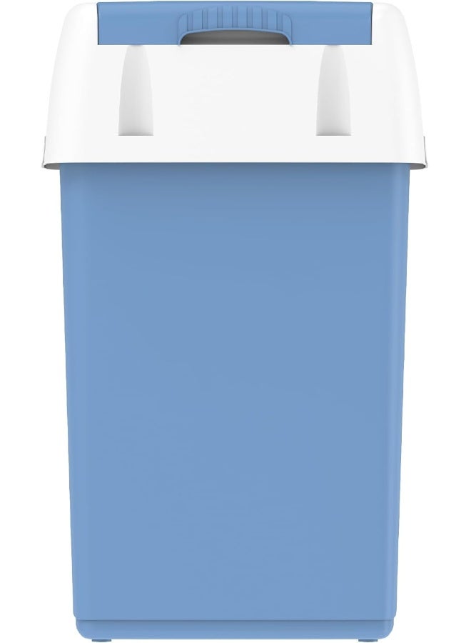 46L Flip-Top Waste Bin With Swing Lid (Sky Blue) Sky Blue 46.0Liters - pnsku/N13205251A/45/_/1728979061/80b6a73e-3464-4d85-b5e2-0e8f2bf97372
