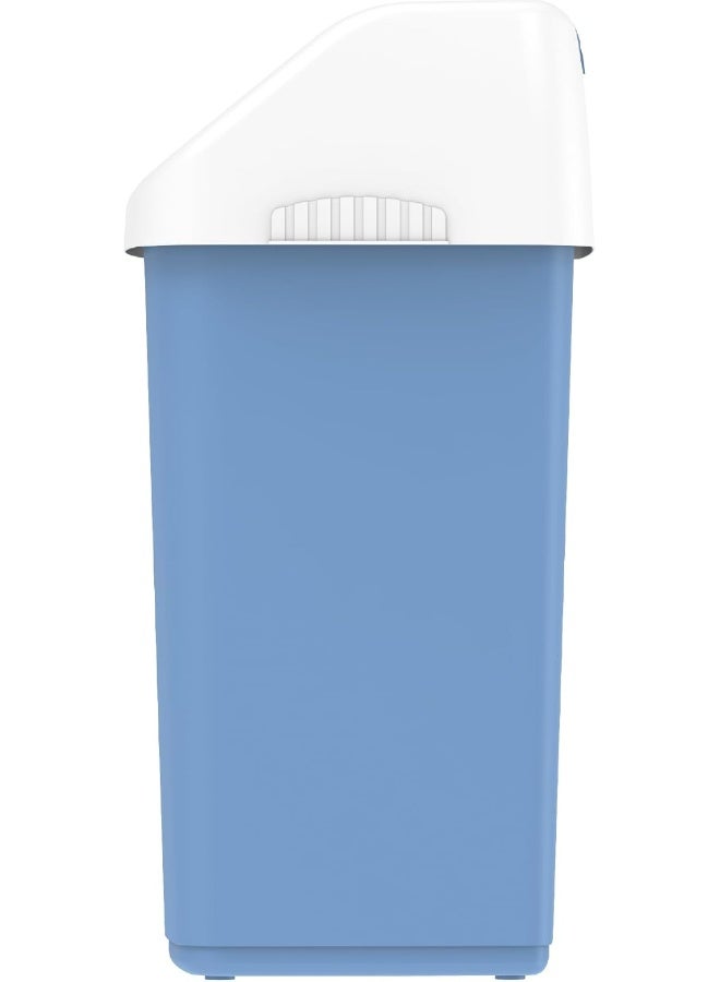 Cosmoplast - 20L Flip-Top Waste Bin With Swing Lid  Sky Blue Sky Blue 20.0Liters - Image 1