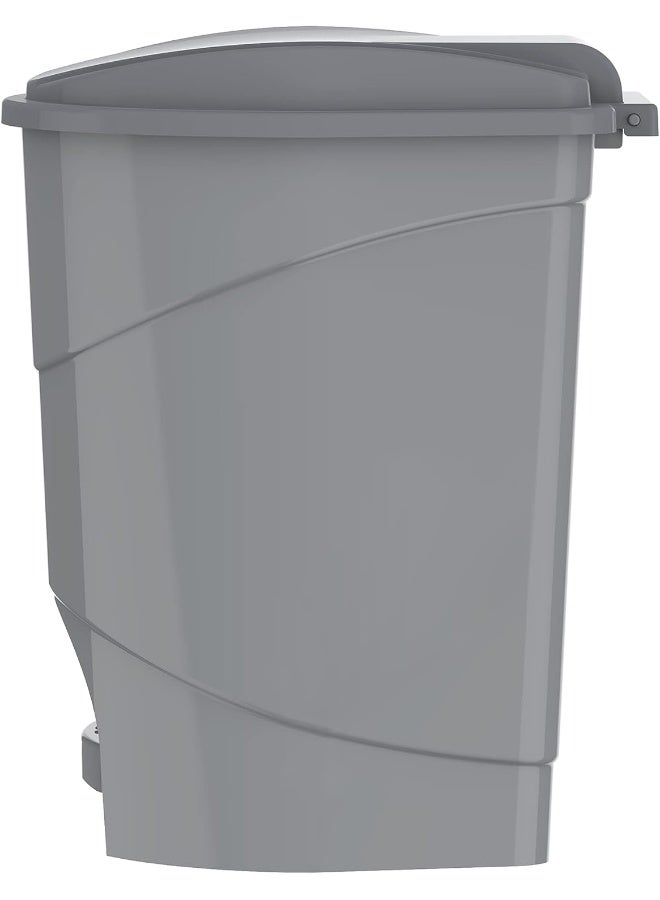 15L  Pedal Waste Bin   Plastic  31 X W 32 X H 39 Cm Pearl Grey 15.0Liters - pnsku/N13205273A/45/_/1735554338/1e79b16b-4f13-4f9f-a6fa-ed9b359d2676