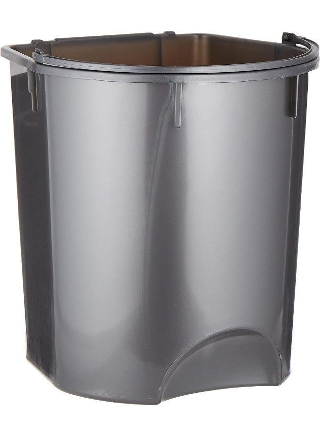 Cosmoplast - 15L  Pedal Waste Bin   Plastic  31 X W 32 X H 39 Cm Pearl Grey 15.0Liters - Image 1