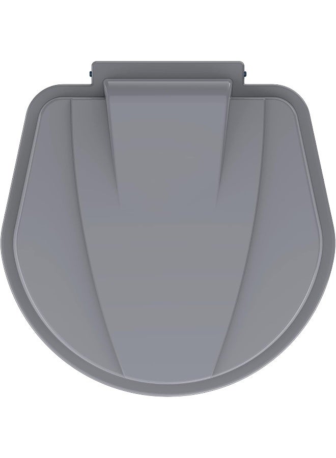 Cosmoplast - 15L  Pedal Waste Bin   Plastic  31 X W 32 X H 39 Cm Pearl Grey 15.0Liters - Image 1