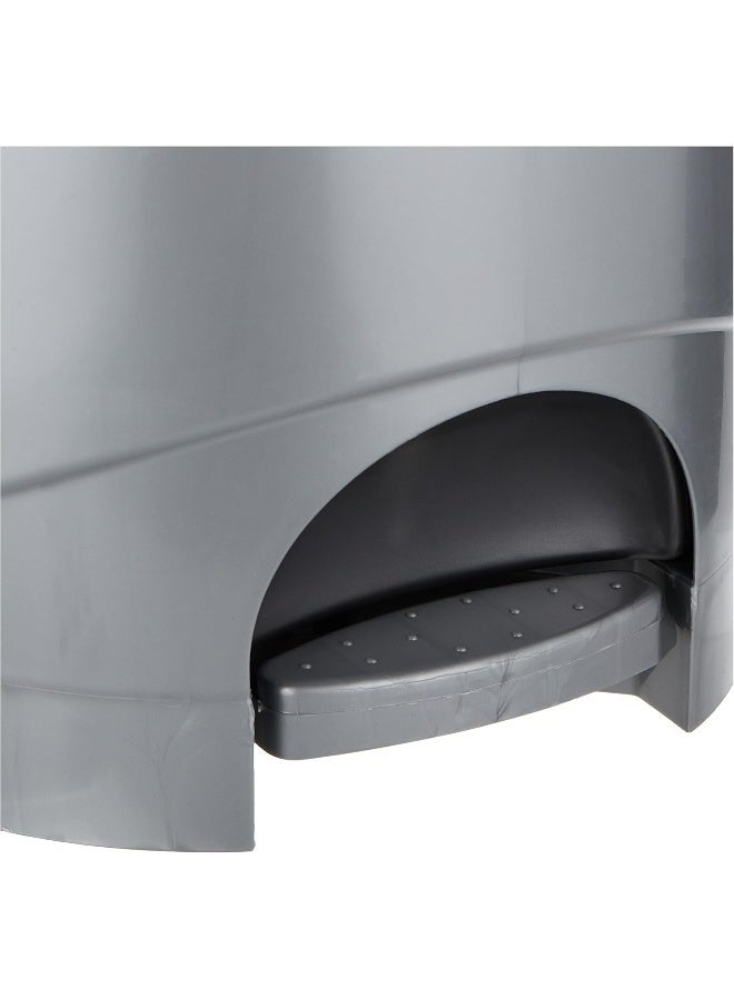 Cosmoplast - 15L  Pedal Waste Bin   Plastic  31 X W 32 X H 39 Cm Pearl Grey 15.0Liters - Image 1