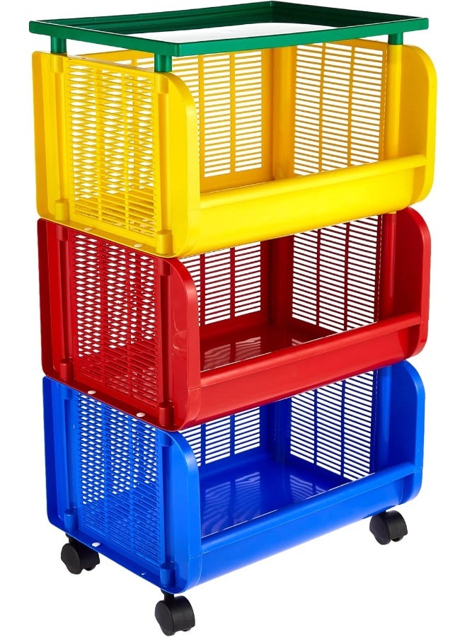Cosmoplast Storage Cart with Wheels - Multicolour - pnsku/N13205697A/45/_/1732205041/6f81c66b-09ba-4fe4-82f1-552f36e8b6e4