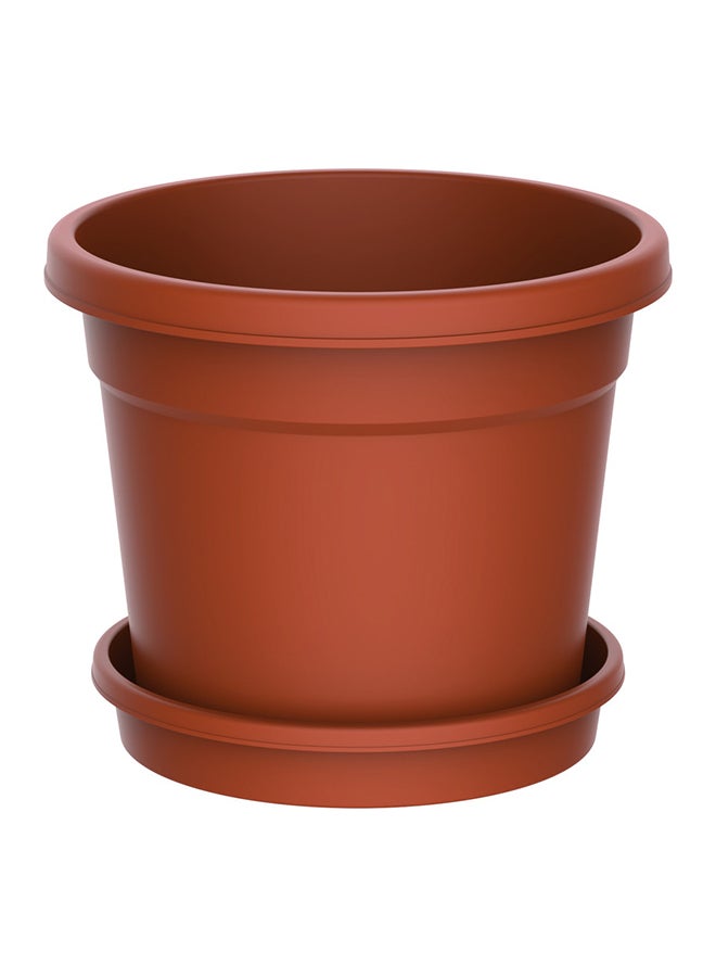 كوزموبلاست اصيص نباتات دائري مع صينية 6" توفي 