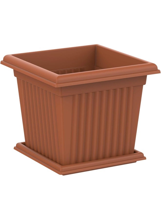 Cosmoplast Planter Square 30L Comp Terracota  - Image 2
