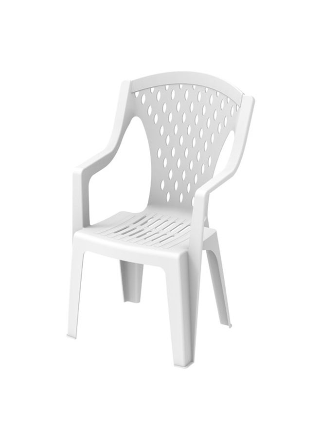 Cosmoplast Queen Arm Chair (White) White  - Image 1