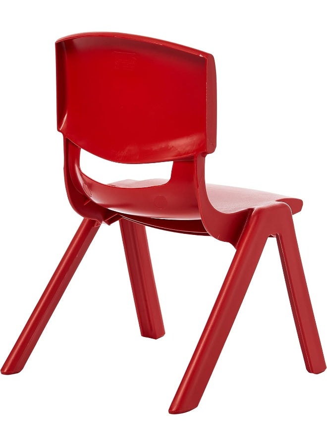Cosmoplast Plastic Junior Deluxe Chair- L 38 x W 32 x  H 53 cm (Red) Red  - Image 2