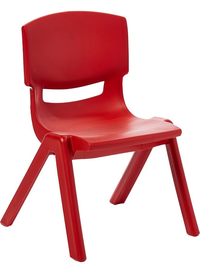 Cosmoplast Plastic Junior Deluxe Chair- L 38 x W 32 x  H 53 cm (Red) Red  - Image 3