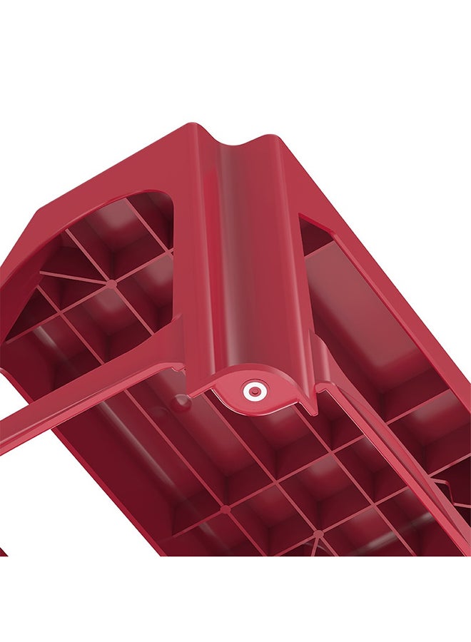 Cosmoplast - Ladder Stool- L 46 x W 47 x H 41 cm plastic Dark Red - Image 1