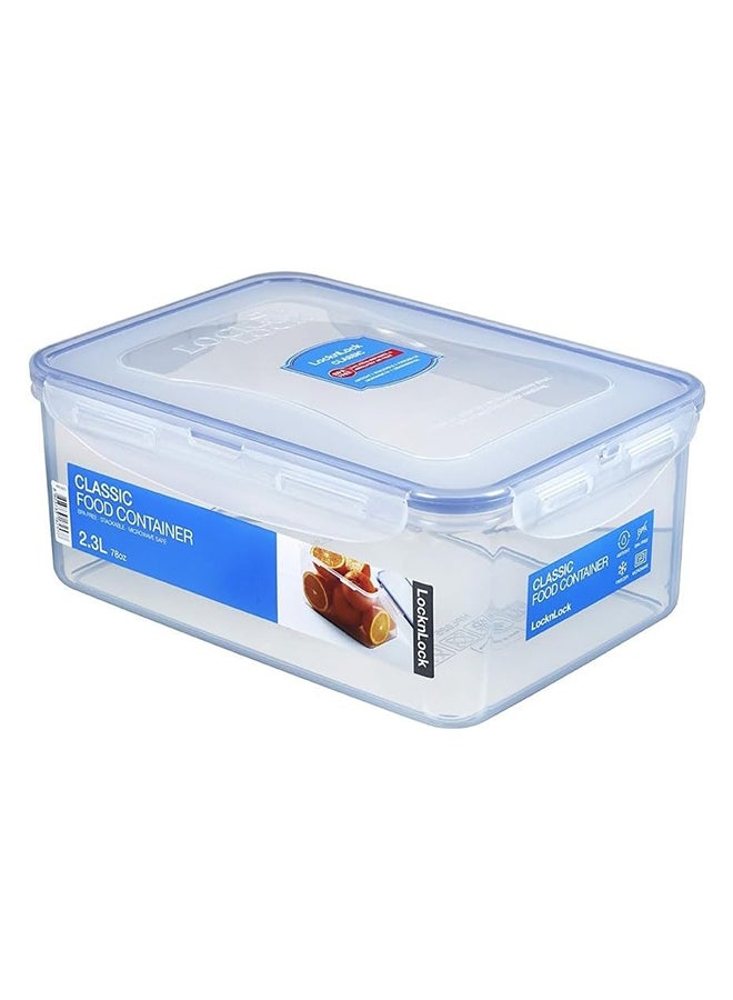 لوك اند لوك حافظة طعام كلاسيكية شفاف/أزرق 95x232x165مم