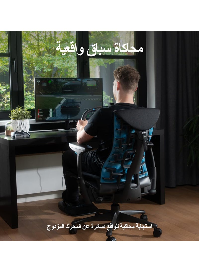 Logitech G29 Driving Force Racing Wheel & Pedals – Dual-Motor Force Feedback, 900° Rotation, Leather-Wrapped Wheel, Stainless Steel Pedals, PS4/PS3/PC Compatible, On-Wheel Controls & Paddle Shifters - Black - Image 2