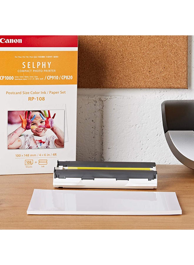 Canon RP-108 High-Capacity Color Ink/Paper Set,108 Sheets A6 - Image 4