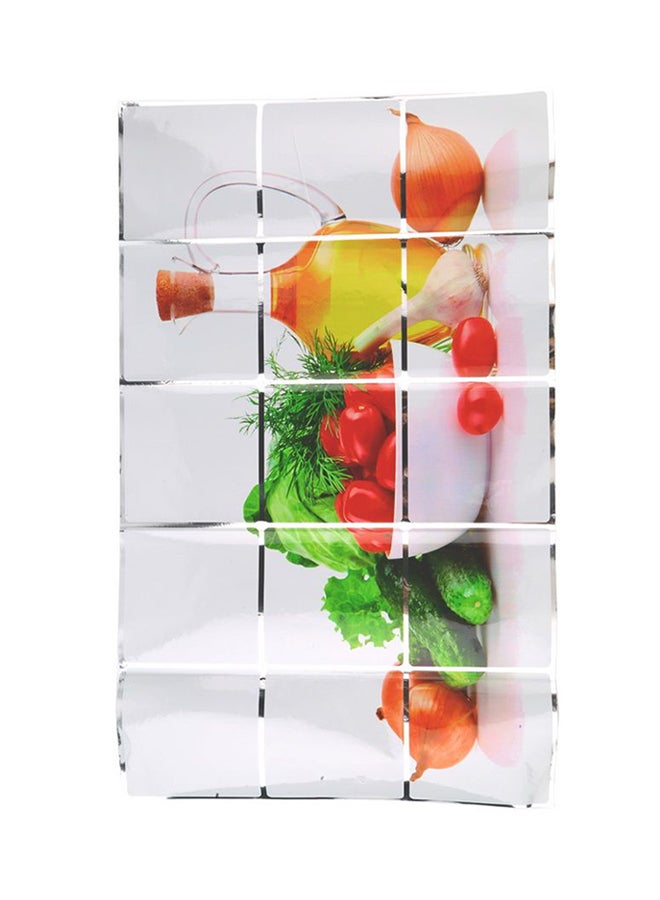 OUTAD Anti-Oil Stain Lecythus Kitchen Decoration Wall Sticker Multicolour 2x150x50ml - Image 1