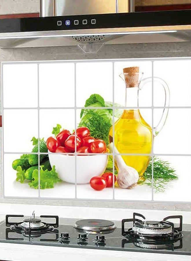 OUTAD Anti-Oil Stain Lecythus Kitchen Decoration Wall Sticker Multicolour 2x150x50ml - Image 4