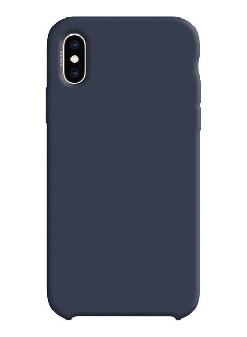 Silicone Case Cover For Apple iPhone X Midnight Blue