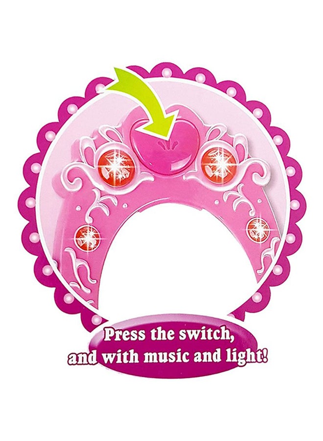 Lightweight Compact Pretend Beauty Dresser Vanity Makeup Play Set For Girls 62x33x64cm - Image 3