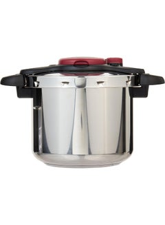Tefal TEFAL Pressure Cooker | ClipsoMinut’® Easy 9 L | Stainless Steel Pressure Cooker | All Stovetops | Fast | Healthy Cooking | Safe | 2 Years Warranty | P4624966 Black and Silver 9.0Liters  - Image 5