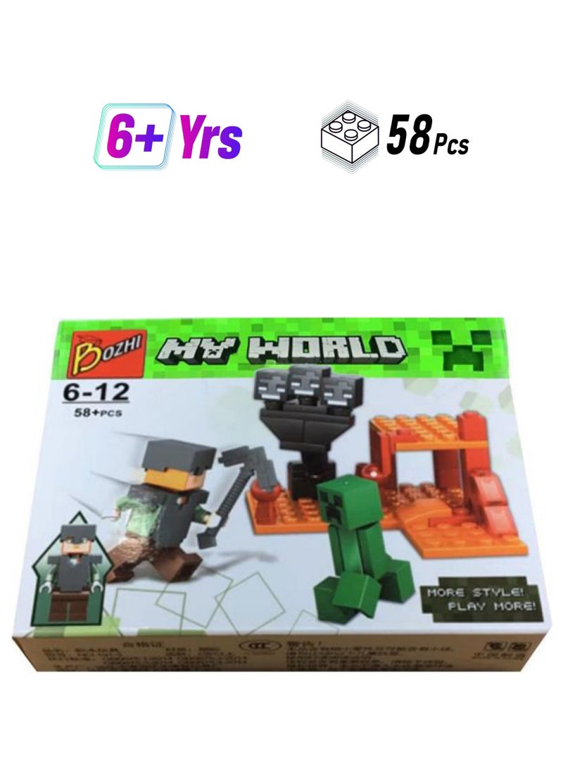58-Piece My World Building Blocks 58