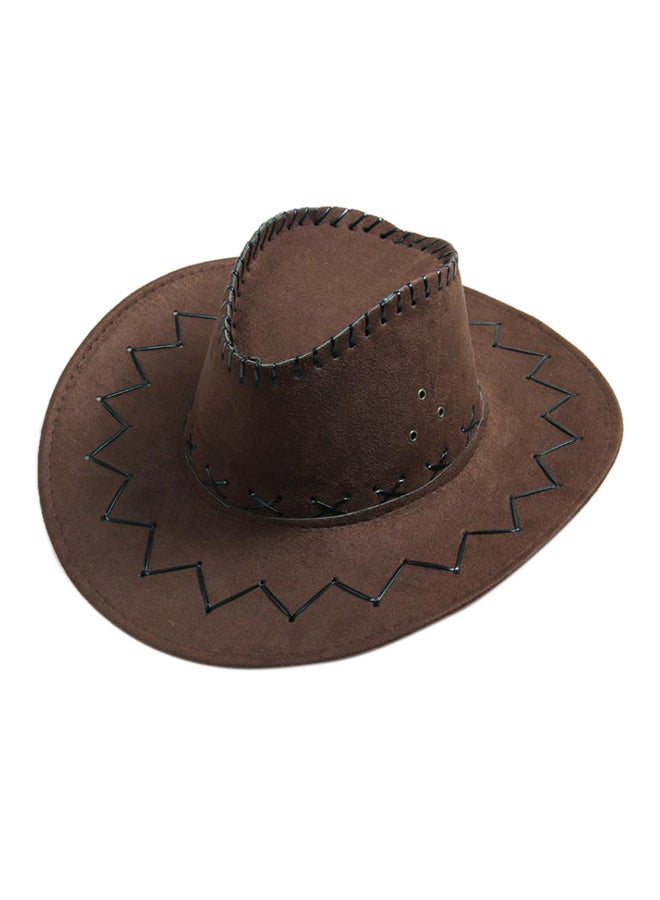 بلولانز قبعة راعي البقر بلون القهوة