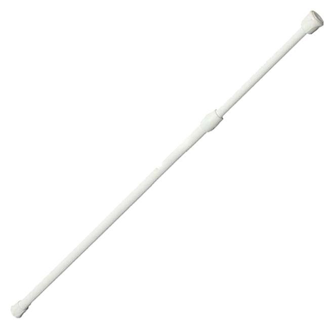 Bluelans Extendable Window Shower Hanging Curtain Rod White 70-120cm - Image 1