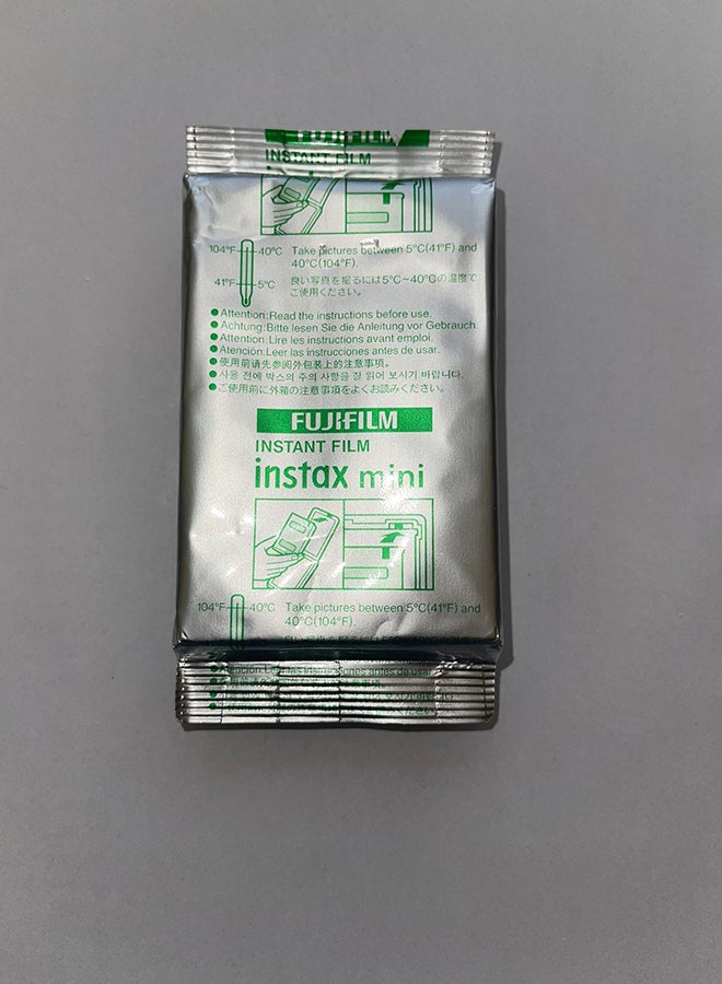 فوجي فيلم حزمة من 10 أفلام صغيرة فورية انستاكس 7s أبيض - Image 4