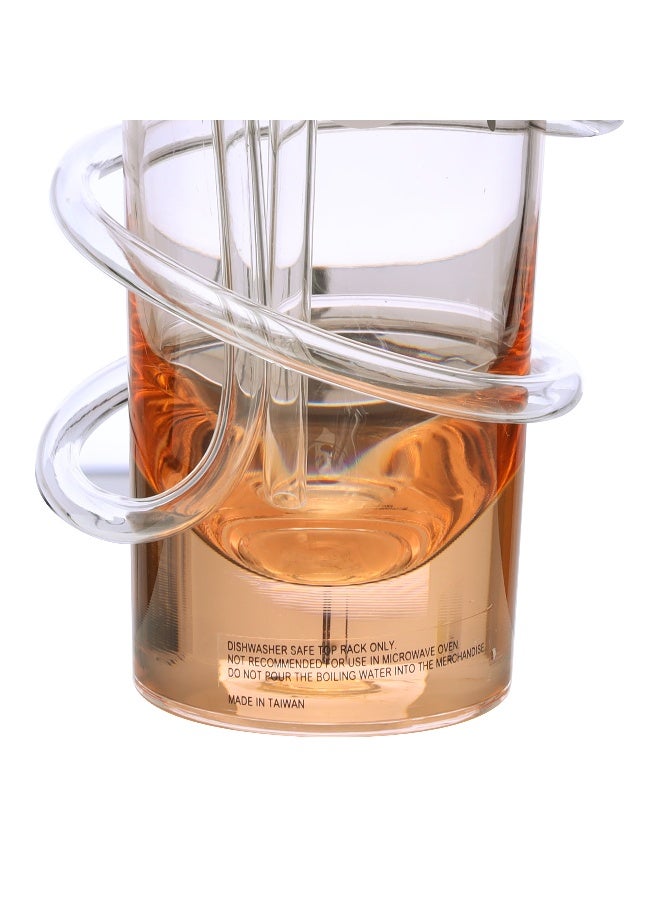 Royalford Straw Glass Clear/Blue - Image 1