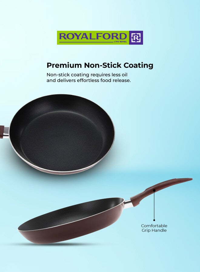 رويال فورد مقلاة طقم أواني قلي مكون من قطعتين أحمر 28 & 22 Cmسم - Image 3