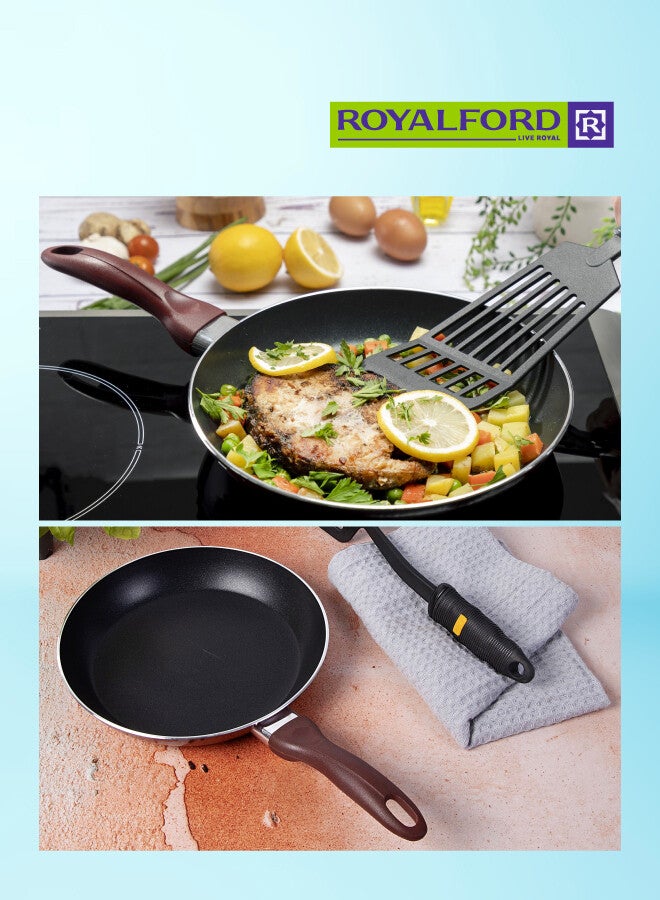 رويال فورد مقلاة طقم أواني قلي مكون من قطعتين أحمر 28 & 22 Cmسم - Image 5