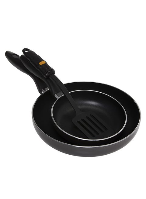 3-Piece Frying Pan Set Black 18 cm, 26 cmcm