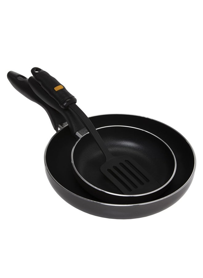 Royalford 3-Piece Frying Pan Set Black 18 cm, 26 cmcm  - Image 1
