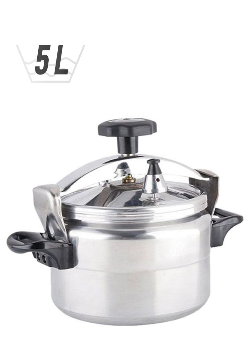 Royalford - Aluminium Pressure Cooker Silver/Black 5.0Liters - Image 1