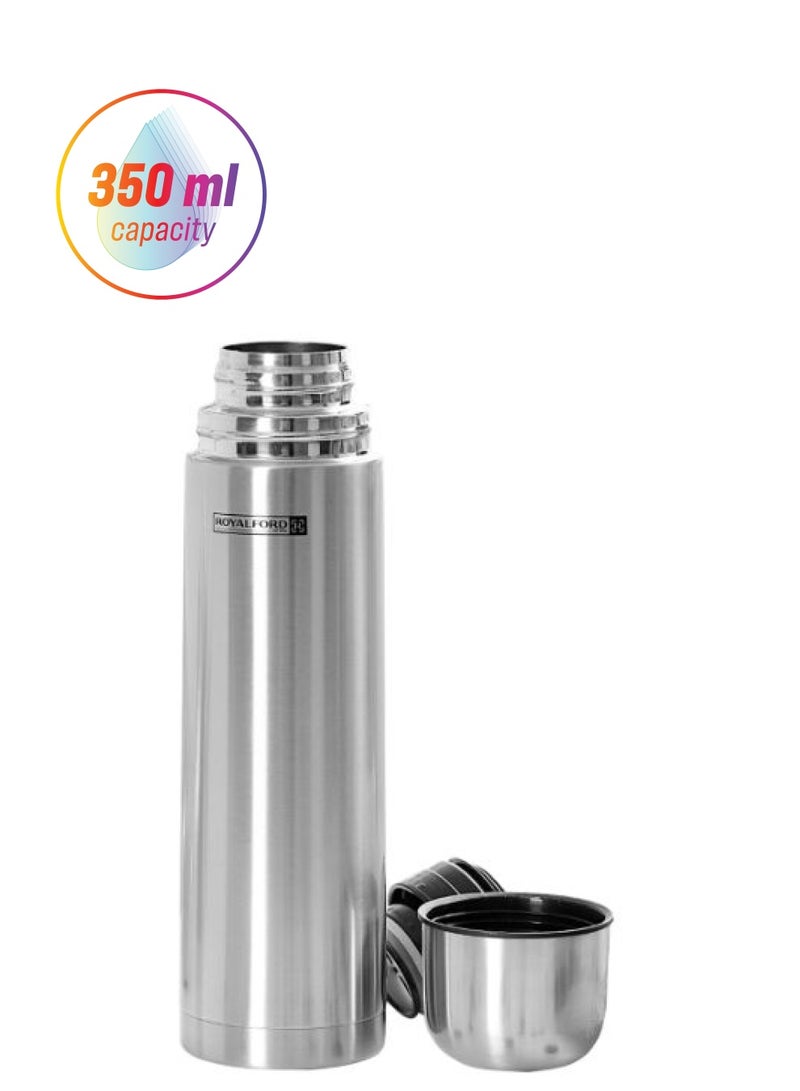 Royalford Stainless Steel Vacuum Bottle Silver 350ml  - Image 1