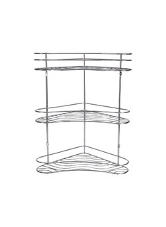 Royalford 3 Layer Corner Rack Silver  - Image 1