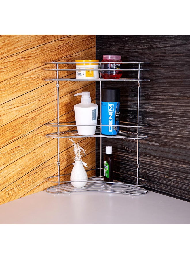 Royalford - 3 Layer Corner Rack Silver - Image 1