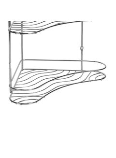 Royalford 3 Layer Corner Rack Silver  - Image 4
