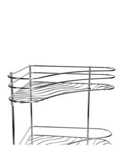 Royalford 3 Layer Corner Rack Silver  - Image 3