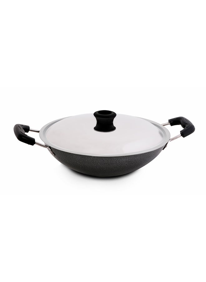 Royalford 21Cm Appa Chatti With Stainless Steel Lid Non-Stick Coating 30X21X11Cm Multicolor Multicolor 21cmcm  - Image 1