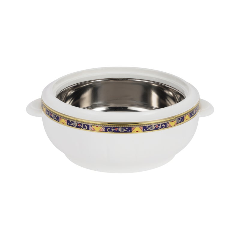 Royalford - Classic Casserole Highly Insulated Stainless Steel Lid Stainless Steel Bowl Deluxe 1200Ml+1600Ml+2500Ml Multicolor Multicolor 3PCS - Image 1