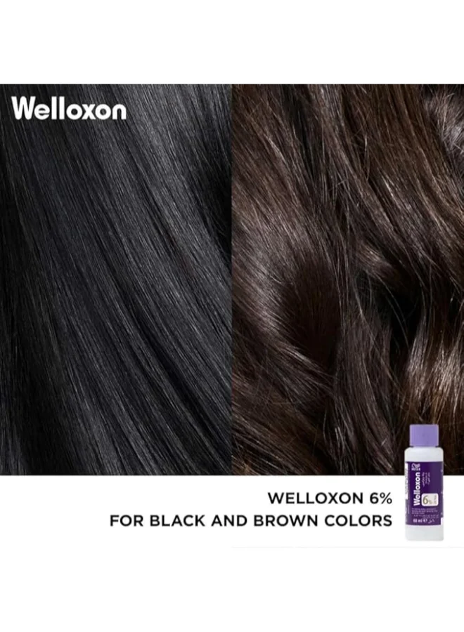WELLA Welloxon Perfect Developer 6% 20 Volume – 60ml (Pack of 5)| Professional Cream Developer for Permanent Hair Color & Lightening | Smooth Application, Even Results White 60ml