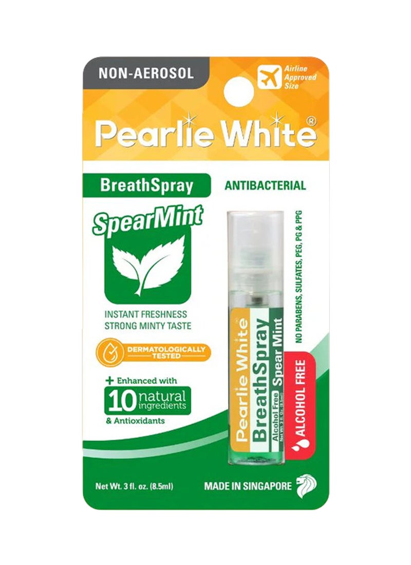 Pearlie White Breath Spray Spear Mint 8.5ml - Image 1