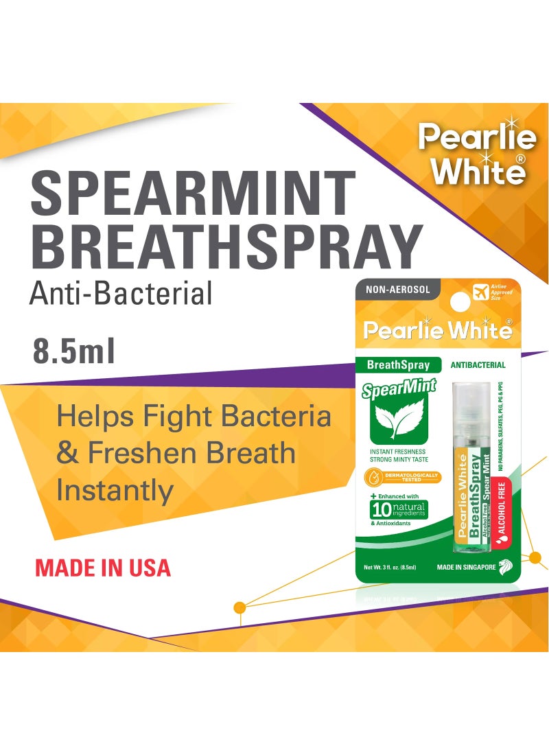 Pearlie White Breath Spray Spear Mint 8.5ml - Image 3