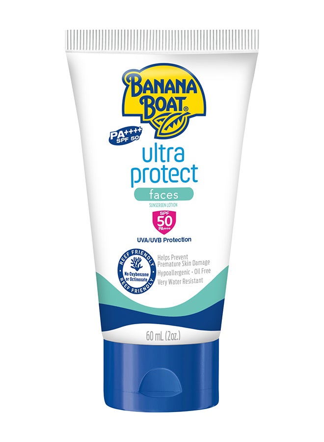 BANANA BOAT Ultra Protect Faces Sunscreen Lotion SPF50 60ml - Image 1