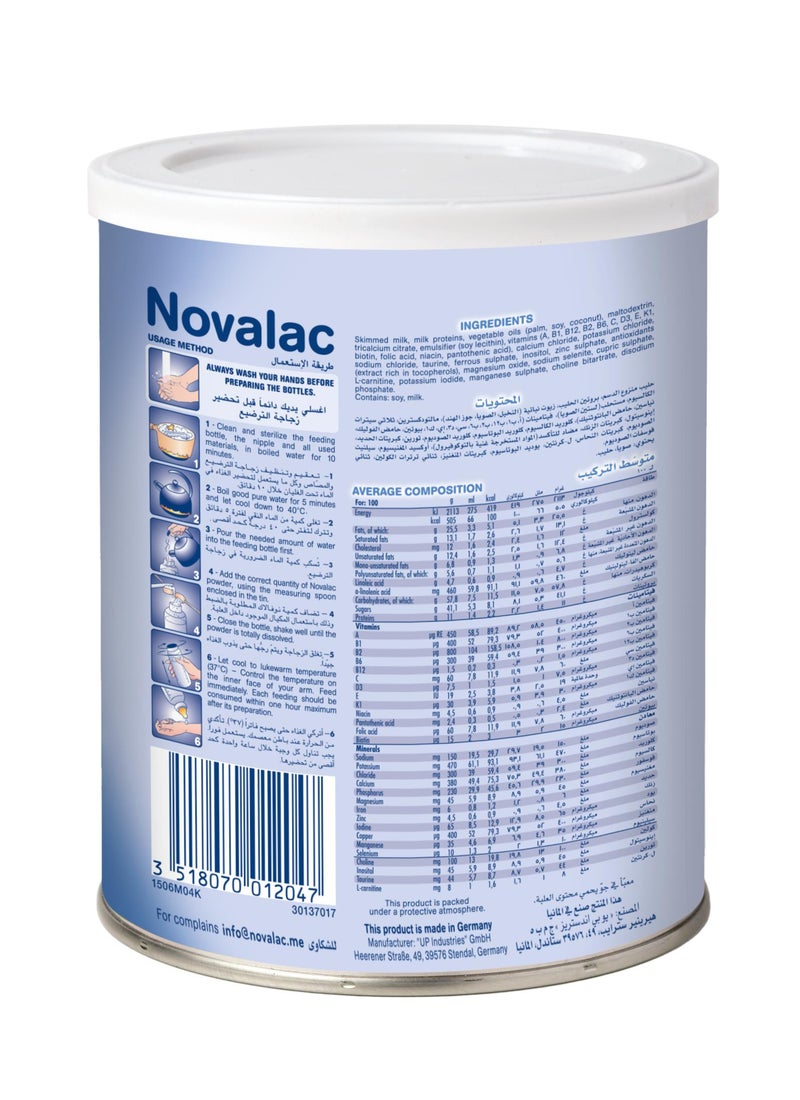 Novalac 1 Infant Milk Formula 0-6 Months 400grams - Image 3