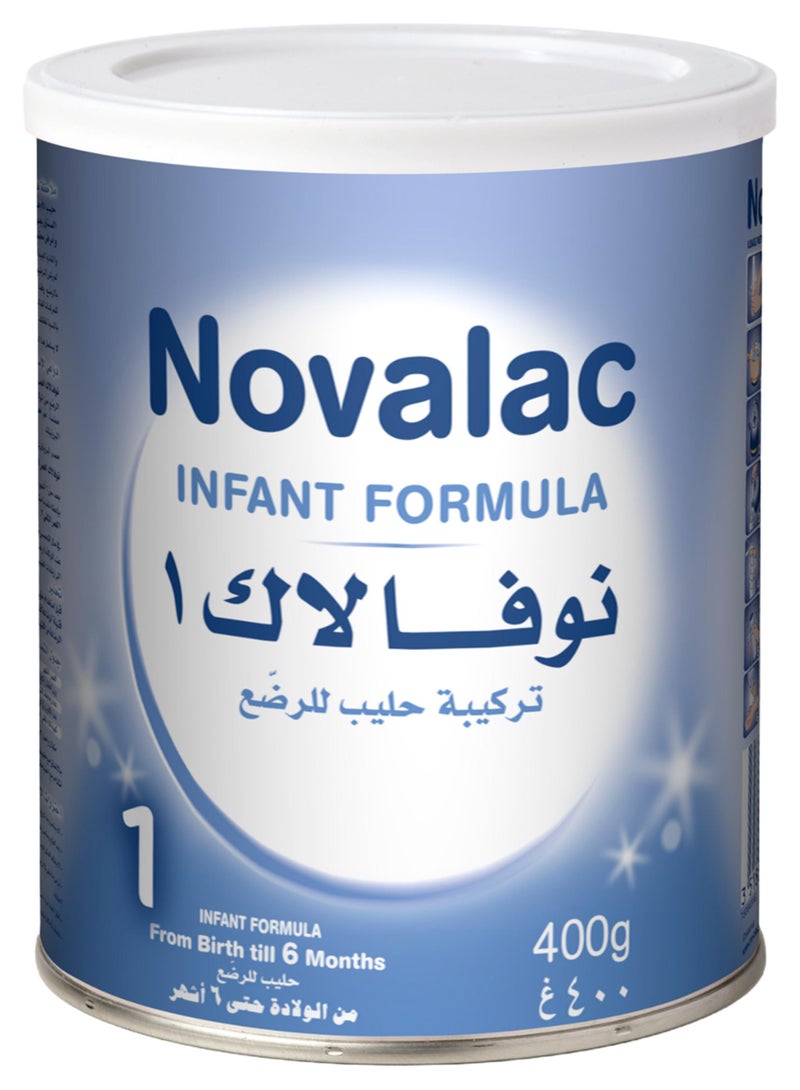 Novalac 1 Infant Milk Formula 0-6 Months 400grams - Image 1