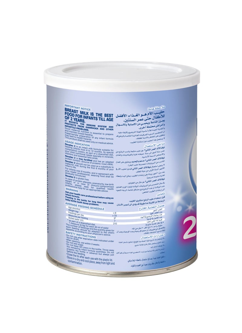 Novalac N2 Follow On Formula From 6 To 12 Months 400grams - Image 2