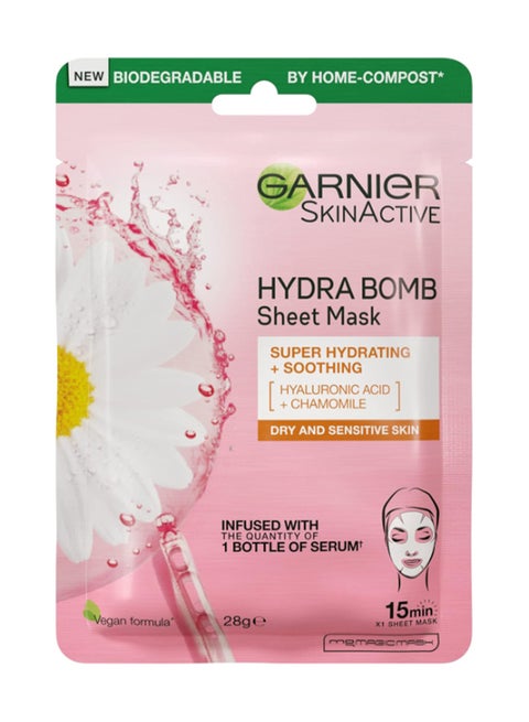 SkinActive Hydra Bomb Sheet Mask Super Hyderating+Soothing 28grams