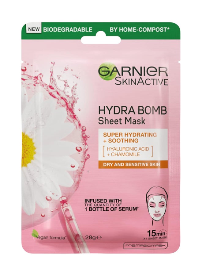 SkinActive Hydra Bomb Sheet Mask Super Hyderating+Soothing 28grams