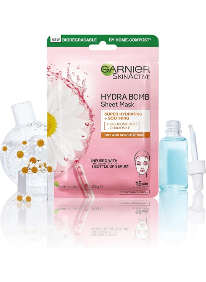 SkinActive Hydra Bomb Sheet Mask Super Hyderating+Soothing 28grams