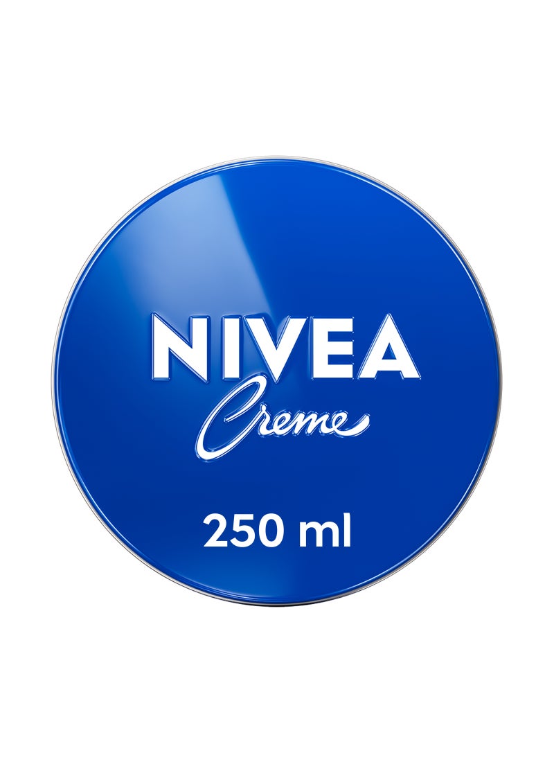 Nivea Moisturising Cream Universal All Purpose Moisturizer For Face Body Hands Blue 250ml - Image 1